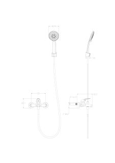 Смеситель для ванны с душем Wonzon & Woghand WW-4530-BG брашированное золото